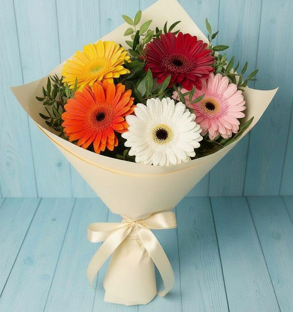 Букет цветов из: Герберы в Алмазном