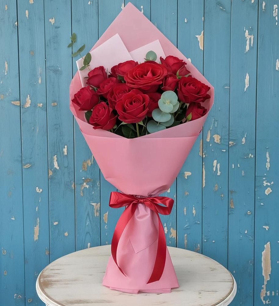 Букет цветов из: Розы в Алмазном