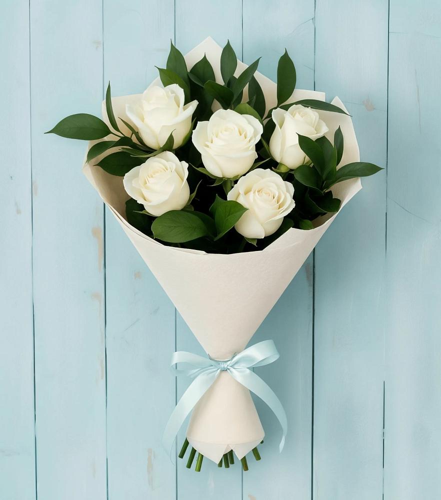 Букет цветов из: Розы в Алмазном