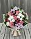 Букет цветов из: Альстромерии, Гвоздики, Розы и Хризантемы в Алмазном