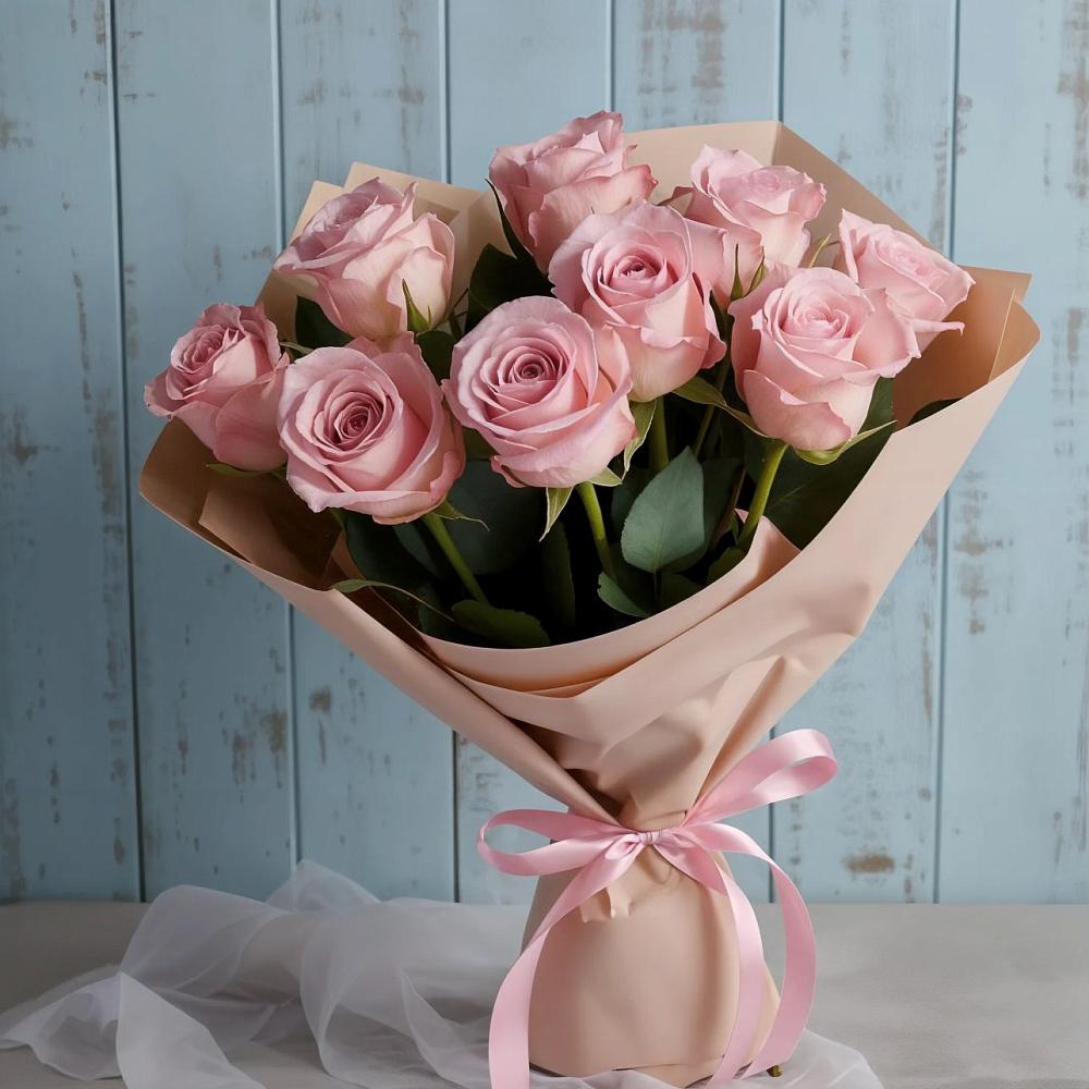 Букет цветов из: Розы в Алмазном