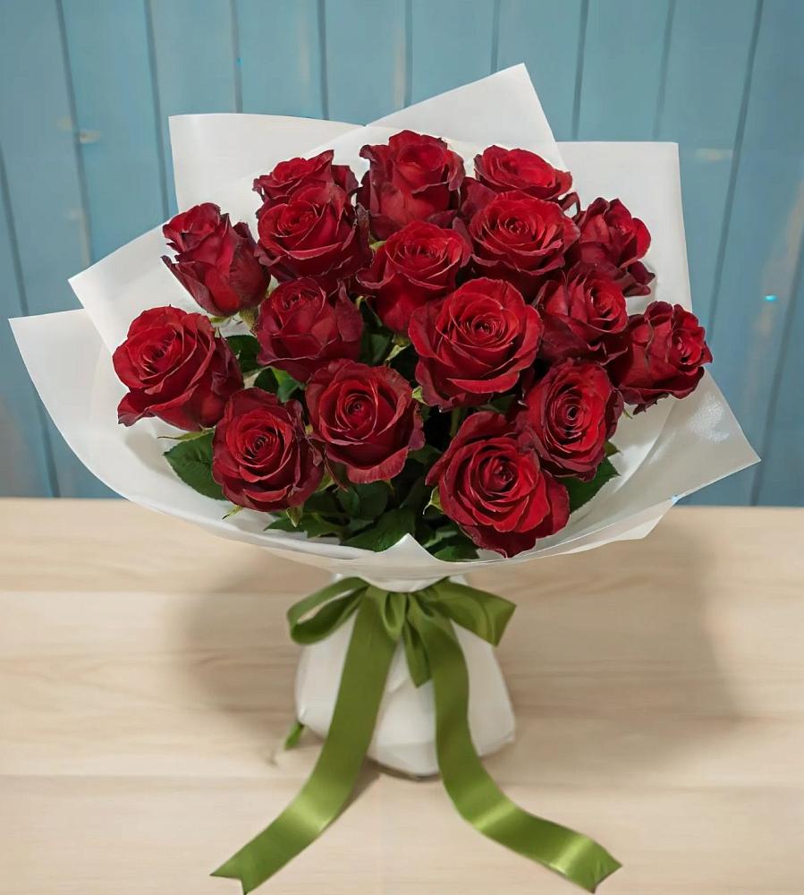 Букет Красные розы в Алмазном