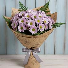 Букет цветов из:  Хризантемы в Алмазном