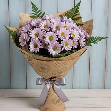 Букет цветов из:  Хризантемы в Алмазном