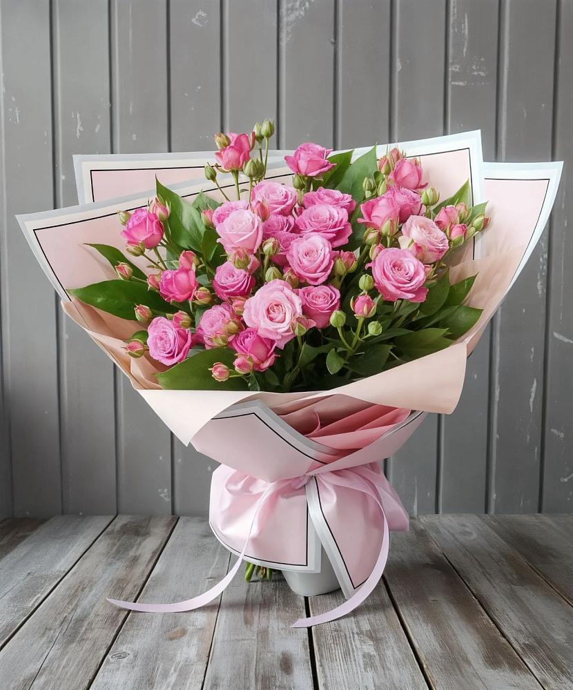 Букет Розовый кустик в Алмазном