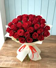 Букет 29 Красных роз #REPLACE_PRED# Алмазном