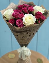 Букет цветов из:  Розы в Алмазном