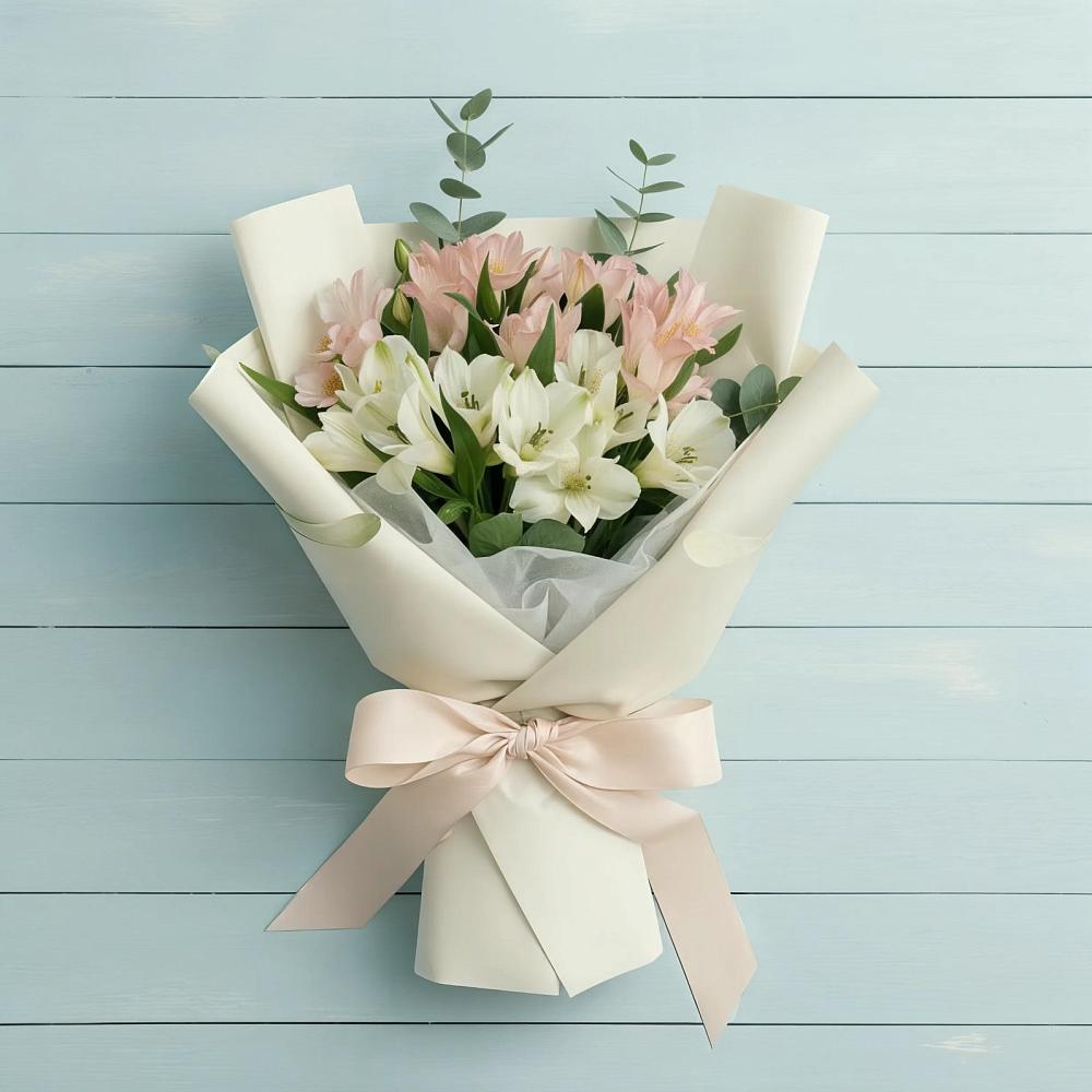 Букет цветов из: Альстромерии в Алмазном