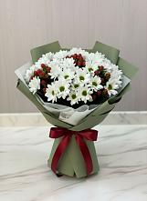 Букет цветов из:  Хризантемы #REPLACE_PRED# Алмазном