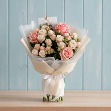 Букет цветов из:  Розы #REPLACE_PRED# Алмазном